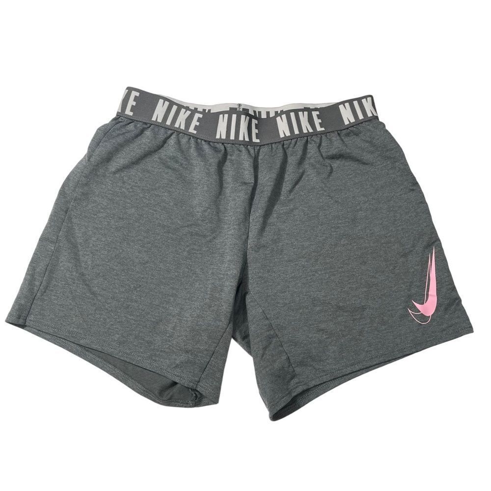Nike Grey Logo Waistband Athletic Shorts
